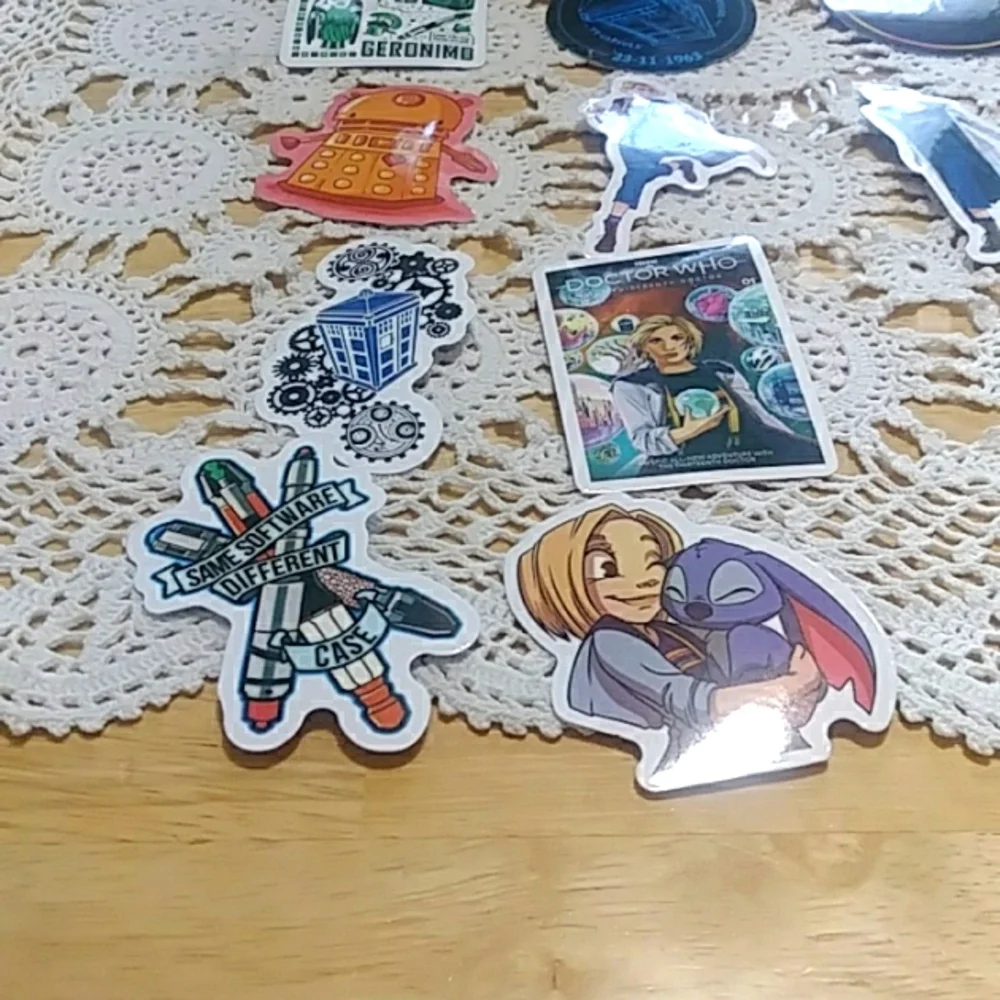 Dr. Who Tear-resistant Multi-use Stickers, lockers, backpacks, computer, crafts